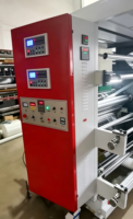 Machine d'impression automatique flexographique monocouleur 800 mm à levage pneumatique avec rouleau Anilox métallique/céramique pour sacs en plastique
