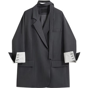 2024 nuovo arrivo abito grigio Outwear da <span class=keywords><strong>donna</strong></span> di classe stile Street Style piccolo abito - Product Image 1