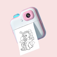 Appareil photo numérique HD CMOS pour enfants avec mini-imprimante photo, grand angle 180°, Wi-Fi et application pour enfants