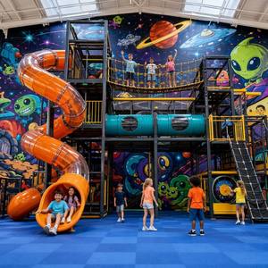 Estructura de Juego Suave Multinivel con Temática Espacial, Personalizada con Certificado ASTM, para Uso Comercial en Interiores para Niños - Product Image 3