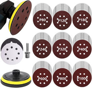 Disco de lija con almohadilla de amortiguación de 5 pulgadas (125 mm) con adhesivo para pulir madera, metal y plástico - Product Image 4