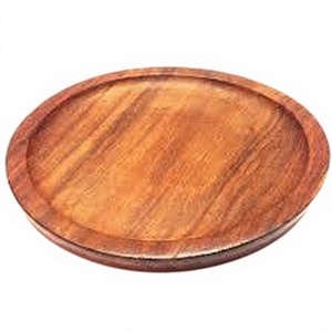 Planche à découper en bois, ronde, multifonctionnelle, légère, épaisseur 1,5 cm, compatible lave-vaisselle, AMIR HANDICRAFTS - Product Image 1