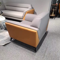 Italienisches Luxus-Sofa Leder Wohnzimmer möbel Nordische dreisitzige Sofa garnitur Möbel Leders ofa für Büro