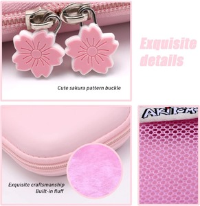 8-in-1 Rosa Reise-Tragetasche Zubehör-Set für Nintendo <span class=keywords><strong>Switch</strong></span> <span class=keywords><strong>Lite</strong></span> Konsole Displayschutzfolie Thumbstick-Aufsätze - Product Image 5