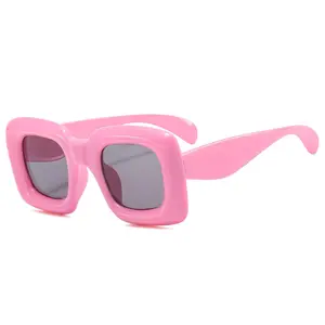 Bubble square funny kids children eye occhiali da sole protettivi UV400