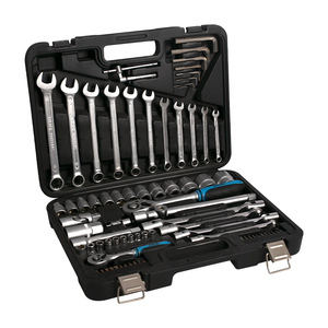 FIXTEC Hand Tools Adjustable Long Handle Ratchet <strong>Wrench</strong> 77pcs <strong>Car</strong> Repair Tool Kit - Product Image 2