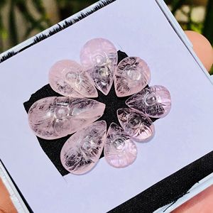 Lote de 5 piezas AAA 63 Ct Natural impecable Rosa morganita corte tallado piedra preciosa suelta para la fabricación de joyas - Product Image 4