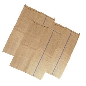 Sac en jute naturel tissé à mailles serrées, emballage biodégradable pour l'agriculture, les épices, les herbes, les céréales et le stockage des semences - Product Image 2