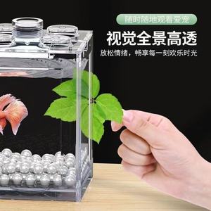 Aquarium miniature transparent en acrylique haute transparence anti-chute et anti-explosion pour bureau - Product Image 5