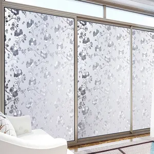 Fashion Design Opaque Stained Glass Film Pvc Venster Frosted Film Decoratieve Window Film