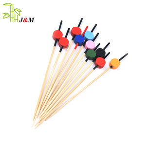 Thân Thiện Với Môi Dùng Một Lần Tre Trái Cây Bead Xiên Cho Trang Trí Xiên Đảng Cocktail <span class=keywords><strong>BBQ</strong></span> Công Cụ - Product Image 4