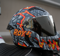 Casque modulaire pour moto BYB/RNG, graphisme personnalisé, visière argentée, logo de la marque, certificat DOT, autocollants personnalisés, masque amovible
