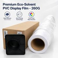 Film d'affichage PVC Premium 260G 170µm, feuille rigide imprimable éco-solvant pour bannières X, enrouleurs et signalétique POP pour centres commerciaux