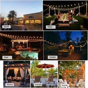 <span class=keywords><strong>Guirlande</strong></span> lumineuse <span class=keywords><strong>solaire</strong></span> <span class=keywords><strong>LED</strong></span> connectable étanche pour jardin extérieur, ampoule Edison globe, pour patio, vacances - Product Image 5