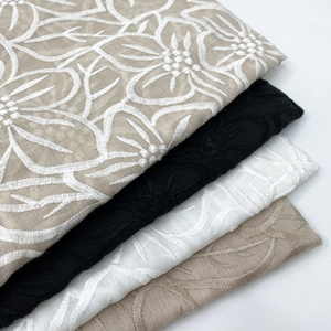 Tessuto in Cotone Ricamato Harvest, Tessuto in Poliestere e Cotone con Design Floreale Ricamato per Abiti da Sposa - Product Image 5