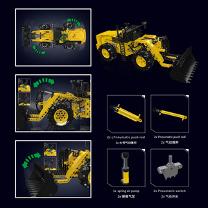 Mould King Engineering Bulldozer <b>Building</b> <b>Block</b> <b>Set</b> 800+ Pieces DIY Assembly Model For Boys Age 8 13 Years - Product Image 3