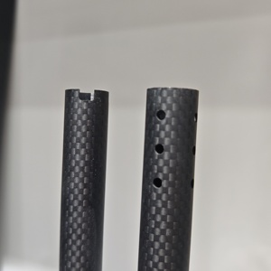 Tubos de Fibra de Carbono 3K, Tejido Negro, Forma Redonda, Material Ligero de Alta Resistencia para Aplicaciones Industriales - Product Image 3