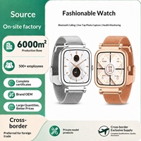 Smartwatch Originale di Fabbrica, Nuovo ed Elegante, con Notifiche Messaggi per Coppie, Chiamate, Scatto Foto a Distanza, Misurazione Pressione Sanguigna