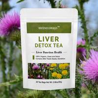 Tisane Détoxifiante pour le Foie en Sachets – Chardon-Marie, Racine de Pissenlit, Curcuma – Nettoyage Naturel du Foie, Soutien Digestif – OEM ODM