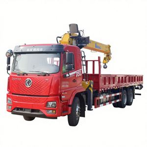 Grue à flèche droite hydraulique Dongfeng multi-usage de 8 à 12 tonnes pour la construction, la manutention de marchandises et le levage industriel - Product Image 1