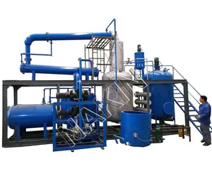 Fabrieksprijs Afgewerkte Oliedestillatiemachine Recycleer Motorolie Naar Herbruikbare Basisdieselolie