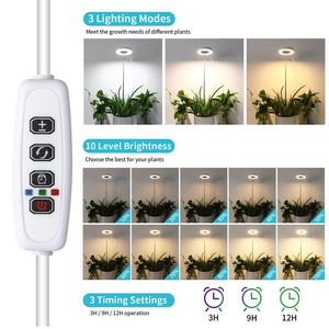 LED Telescopic Plant Growth Lamp with Angel Ring Red &amp; Blue Spectrum Aluminum Body <strong>Flower</strong> Timing Fill <strong>Light</strong> - Product Image 4