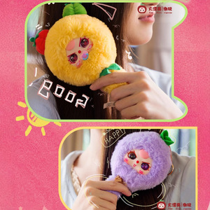 Baby Three Plush Toy With Hair Combing Function 8-Pack Blind Box For Kids Age 2-4 Years Cartoon Style <b>Gift</b> - Product Image 4