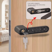 Cerradura Magnética Moderna Europea Duradera con Manija de Una Sola Pieza, Cerradura Oculta, Funcionamiento Silencioso, Aleación de Aluminio, Insonorizada, con Tornillos