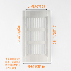 Panneau de ventilation en maille respirante en alliage d'aluminium 100x150mm à 150x800mm pour dissipation thermique des placards - Product Image 2