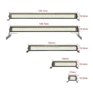 EParthub 1/10 Barra de luces de coche de escalada simulada Wrangler luz de techo foco de doble fila SCX10 D90 reflector - Product Image 5