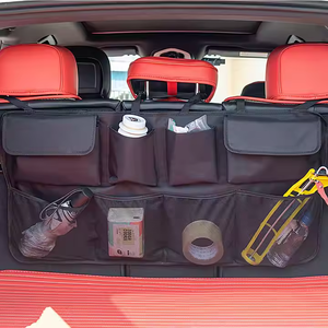Sac de rangement pour voiture en tissu Oxford polyester imperméable, organisateurs suspendus pour siège arrière avec fonctionnalités d'organisation pour siège et coffre de voiture - Product Image 3