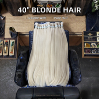 Cheveux vierges brésiliens de qualité supérieure, luxe, haute qualité, JINHAN, longueur personnalisée, tissage de cheveux humains à double trame, extension de cheveux
