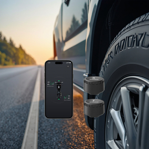 Sistema de control de presión de neumáticos de bicicleta y motocicleta compatible con Bluetooth (<span class=keywords><strong>TPMS</strong></span>) con aplicación de gestión de seguridad del vehículo - Product Image 1