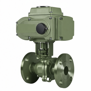 Vanne à bille à bride à commande électrique COVNA pour un contrôle précis du débit de fluide dans les applications industrielles - Product Image 1