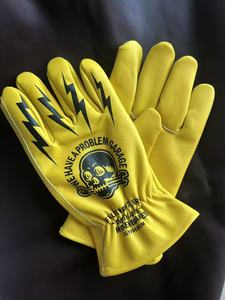 Guanti da Moto in Pelle di Vacchetta con Logo Personalizzato, Guanti da Giardinaggio e Guida Personalizzabili per Attività all'Aperto - Product Image 2