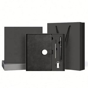 2026 Promotion Gift Custom Logo A5 Round Button <b>Notebook</b> Gift Box for Business Meeting & School Use - Product Image 1