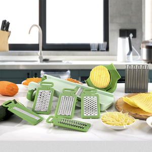 Cortador de Verduras Multifuncional CL446 al por Mayor, Triturador de Frutas, Pelador de Patatas, Rallador de Zanahorias, Rebanador de Cocina - Product Image 5