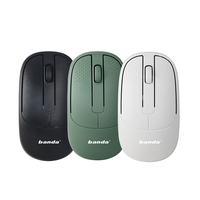 Souris sans fil Banda M60 2.4G, 3 boutons, récepteur USB, 1200 DPI, alimentée par batterie, portable, ABS, PC, logo OEM personnalisé, fabrication chinoise