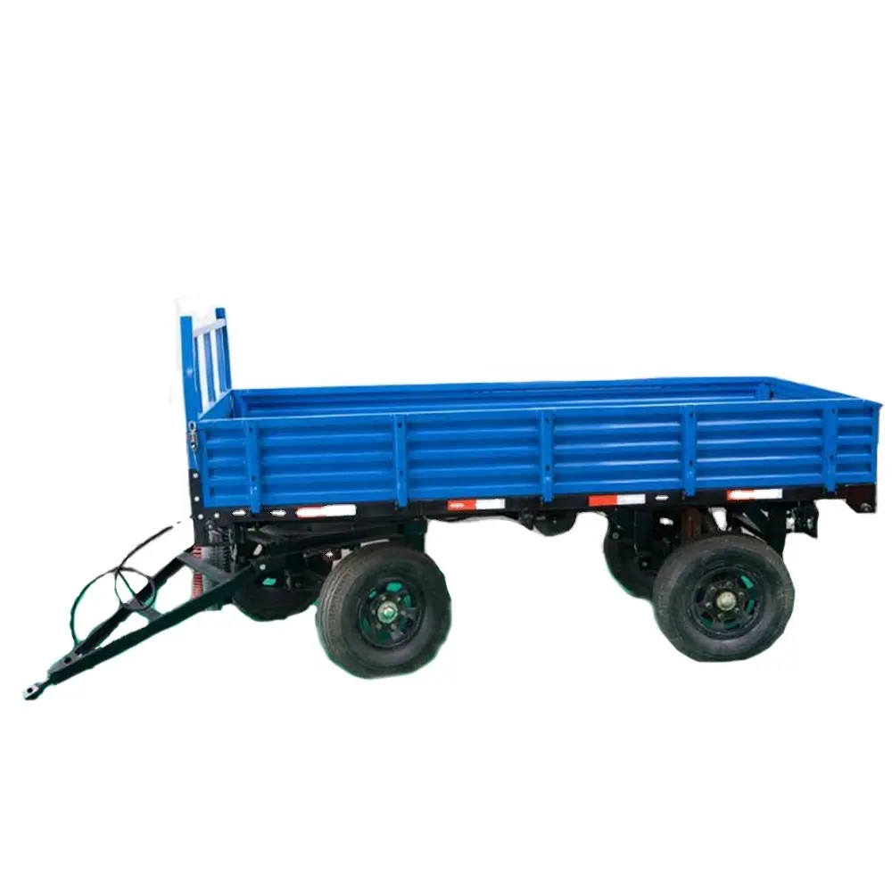 5ตัน4ล้อฟาร์ม Tipping Trailer/รถแทรกเตอร์/ราคาถูกฟาร์มรถพ่วง