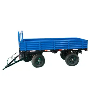 Remolque de granja de 5 toneladas y 4 ruedas, Tractor agrícola, remolque agrícola barato en venta