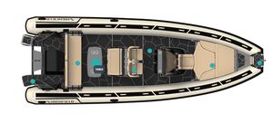 CE <span class=keywords><strong>WAKE</strong></span> 7M <span class=keywords><strong>Bateau</strong></span> Semi-Rigide de 23 Pieds à Coque en Aluminium et Hypalon 700 pour le Divertissement et la Dérive en Mers Océaniques Disponible à la Vente - Product Image 3