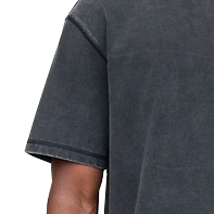 T-shirt pour homme lavé, vente OEM, haute qualité, logo personnalisé, t-shirt de sport pour homme - Product Image 5