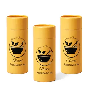 Embalagem Biodegradável Tubo De Papelão De Papel Kraft Para Lip Balm Tubo De Papelão Decorativo