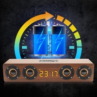 Altavoz de madera HiFi con 24 horas de duración de reproducción caja de altavoz BT, Radio FM, para cine en casa, altavoces grandes de fiesta, novedad de 2020