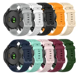 Bracelet de montre intelligente en Silicone, nouvel arrivage 2022, 18mm, 20mm, 22mm, pour Garmin approche S40 Venu2S, bracelet de montre de remplacement adhésif