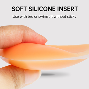 Almohadillas <span class=keywords><strong>de</strong></span> silicona triangulares engrosadas <span class=keywords><strong>de</strong></span> gran venta, inserto invisible, para bikini, sin costuras, realzadoras - Product Image 3