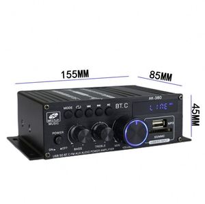 AK380 HiFi <span class=keywords><strong>amplificatore</strong></span> Audio BT 5.0 <span class=keywords><strong>amplificatore</strong></span> <span class=keywords><strong>di</strong></span> potenza classe D bassi Stereo Audio <span class=keywords><strong>amplificatore</strong></span> supporto altoparlante casa/auto - Product Image 3