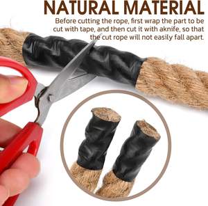 Cuerda de Yute de 25 mm de Grosor, Cuerda Trenzada Resistente para Juegos de Tira y Afloja, Decoración del Hogar, Manualidades, Barandillas, Opciones de Fibra Natural de Manila y Sisal - Product Image 3