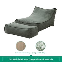 Offre Spéciale : Canapé Tatami en Tissu Compressé avec Éponge Déchiquetée, Grand Canapé Paresseux pour Salon, Extra Large, Simple