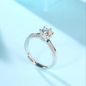 Anillo de Compromiso de Plata de Ley 925 con Moissanita VVS y Diamante de Laboratorio, Chapado en Oro de 14K, para Mujer, Regalo de Joyería, Venta al por Mayor - Product Image 2